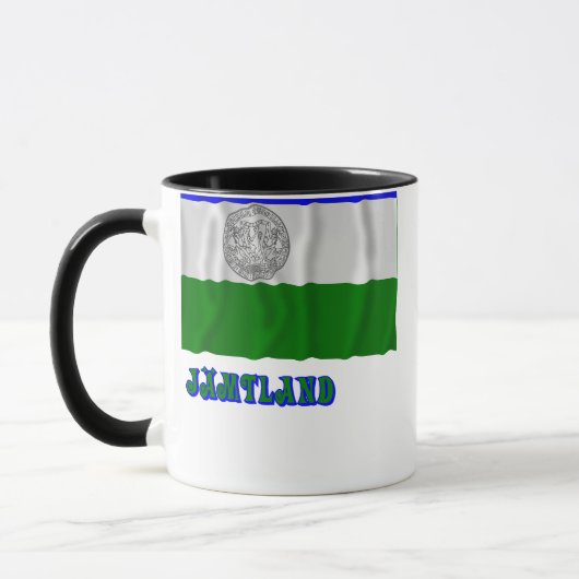 Mug République de drapeau de ondulation de Jämtland (Gauche)
