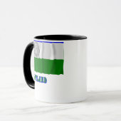 Mug République de drapeau de ondulation de Jämtland (Devant gauche)