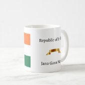 Mug République de l'Inde Drapeau et Hymne Porcelaine M (Devant droit)