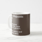 Mug République tchèque Girl Pride Pays Accueil Racines (Devant gauche)