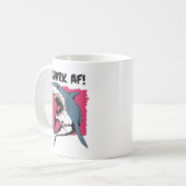 Mug Requin AF ! | Amateurs de requins Design graphique (Devant gauche)