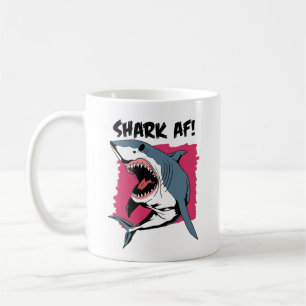 Mug Requin AF ! Amateurs de requins Design graphique