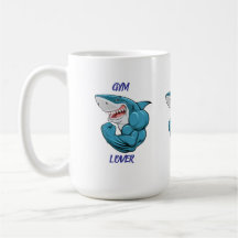 Requin amateur de gym – Création drôle de requin d
