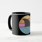 Mug Requin au coucher du soleil (Devant gauche)