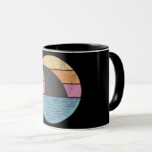 Mug Requin au coucher du soleil (Devant droit)