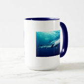 Mug Requin bleu (Devant droit)