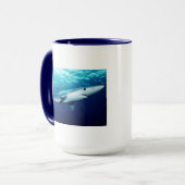 Mug Requin bleu (Devant gauche)