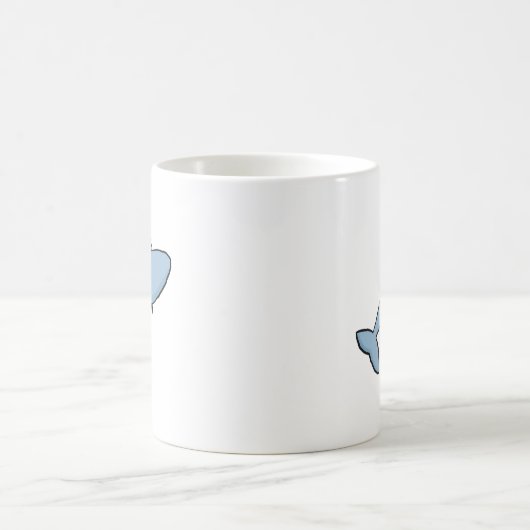 Mug Requin cartonné bleu (Centre)