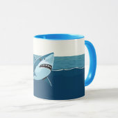 Mug Requin dans la mer (Devant droit)