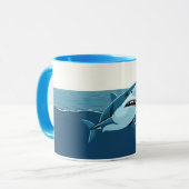 Mug Requin dans la mer (Devant gauche)