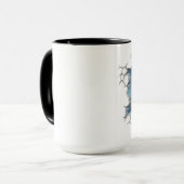 Mug Requin dans un mur (Devant gauche)