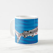 Mug Requin de carte (Devant gauche)