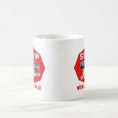 Mug Requin de carte avec l'attitude (Centre)