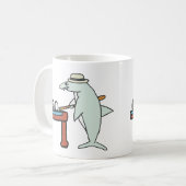 Mug Requin de piscine (Devant gauche)