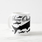 Mug Requin de poisson-marteau - sauvez nos océans (Devant gauche)
