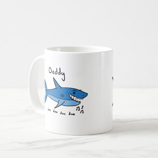 Mug Requin Doo Doo Doo de papa (Devant gauche)