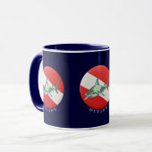 Mug requin-drapeau (Devant gauche)