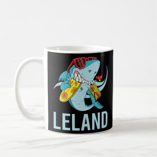 Mug Requin drôle - Nom du pays (Gauche)