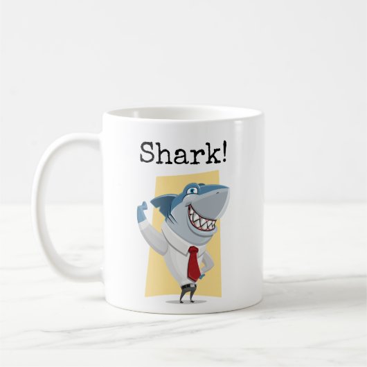 Mug Requin! Homme d'affaires (Gauche)