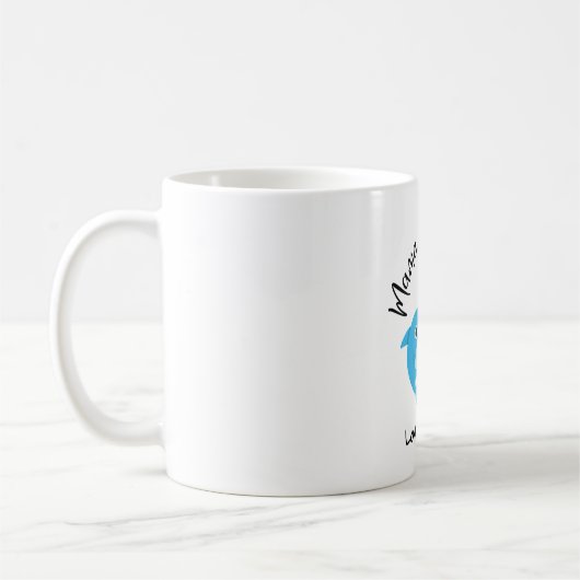 Mug requin maman, jour de la mère, petit requin (Gauche)