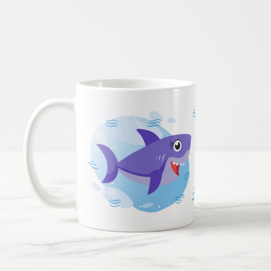 Mug Requin maman - Violet (Gauche)