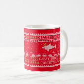 Mug Requin moche - Grand Noël blanc (Devant droit)