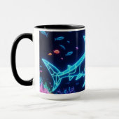Mug Requin néon coloré (Gauche)