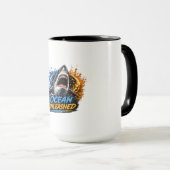 Mug Requin Ocean Unleashed – Éclaboussure Audacieuse B (Devant droit)