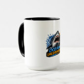 Mug Requin Ocean Unleashed – Éclaboussure Audacieuse B (Devant gauche)