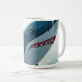 Mug Requin près du bateau (Devant droit)