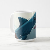 Mug Requin près du bateau (Devant gauche)