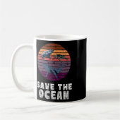Mug Requin, Tortue de mer, Baleine, Protection De l'en (Gauche)