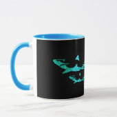 Mug Requins bleus (Gauche)