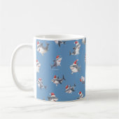 Mug Requins de Noël jetés sur du bleu (Gauche)