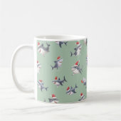 Mug Requins de Noël jetés sur fond vert clair (Gauche)