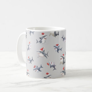 Mug Requins de Noël jetés sur Gris Clair