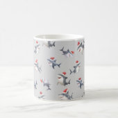 Mug Requins de Noël jetés sur Gris Clair (Centre)