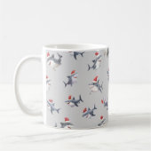 Mug Requins de Noël jetés sur Gris Clair (Gauche)