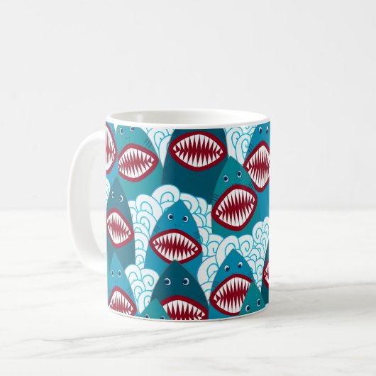 Mug Requins en colère (Devant gauche)