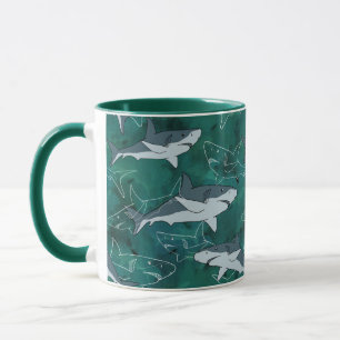 Mug Requins, marin, mer, poisson, prédateur, animal, m