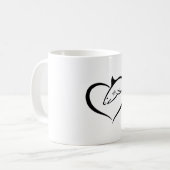 Mug Requins Poisson Fin Océan Océan Cool Drôle Cadeau (Devant gauche)
