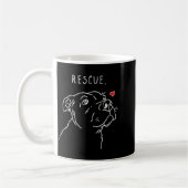 Mug Rescue Dog Tbull Drawing Rescue Mom Adopt Dont  (Gauche)