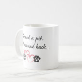 Mug Rescue Pit Got Rescued Back | Pitbull Dog Mom Life (Devant gauche)