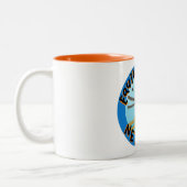 Mug réseau de Secourt équine - Orange (Gauche)