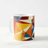 Mug Réseau de triangles multicolores (Devant gauche)