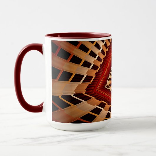 Mug Réseau d'Imaginaires 3D Conception graphique fract (Gauche)
