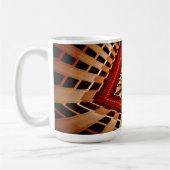Mug Réseau Fantastique Moderne Fractal 3D Design Graph (Gauche)
