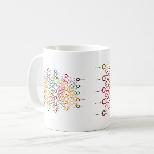 Mug Réseau neuronal (Devant gauche)