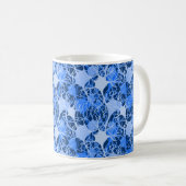 Mug Réseau Neuronal Neurones Bleus (Devant droit)