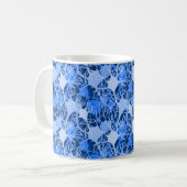 Mug Réseau Neuronal Neurones Bleus (Devant gauche)